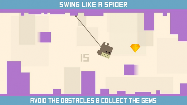 Spider Square (App เกมส์แมงมุมสี่เหลี่ยมห้อยโหน) : 