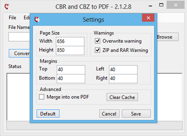 CBR and CBZ to PDF (โปรแกรม แปลงไฟล์หนังสือการ์ตูนเป็น PDF) : 