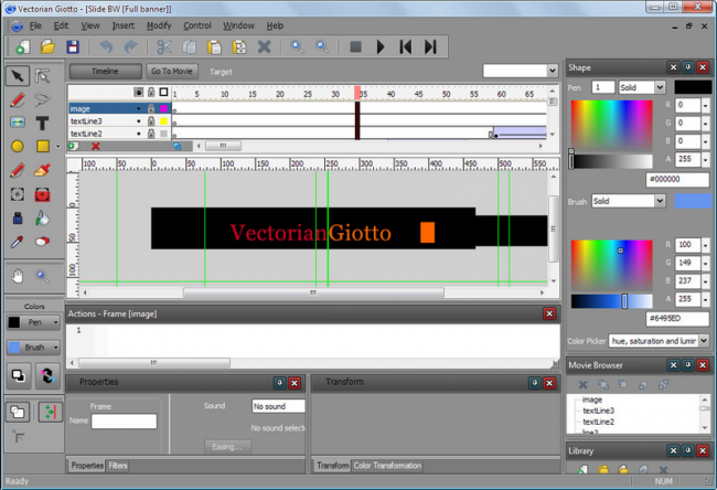 Vectorian Giotto (โปรแกรม Vectorian Giotto ออกแบบอนิเมชั่นสุดเจ๋ง) : 
