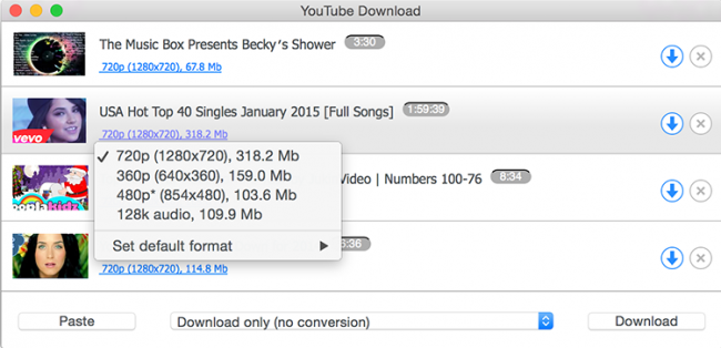 YouTube Downloader for Mac (โปรแกรมดาวน์โหลดจากคลิป YouTube บน Mac ฟรี) : 