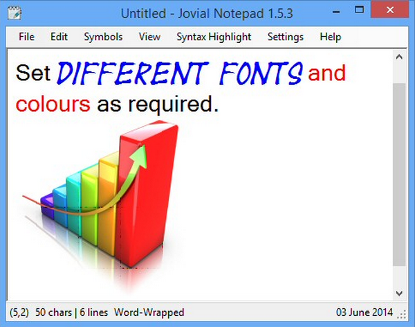 Jovial Notepad (โปรแกรม Jovial Notepad จดบันทึกขนาดจิ๋ว) : 