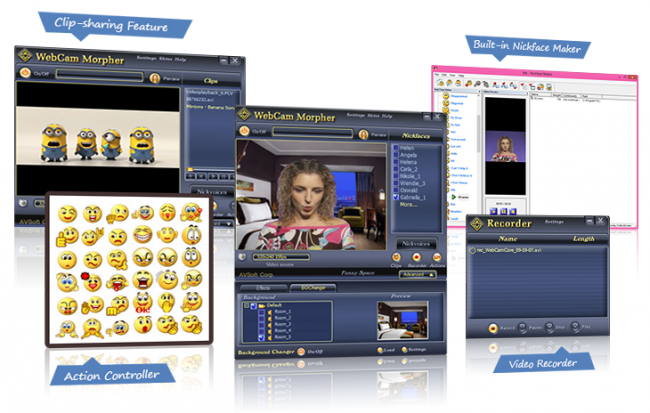 AV Webcam Morpher (โปรแกรม Webcam Morpher เพิ่มลูกเล่นให้เว็บแคม) : 