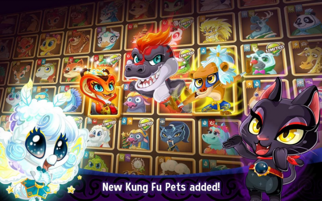Kung Fu Pets (App เกมส์เลี้ยงสัตว์นักสู้จ้าวยุทธจักร) : 