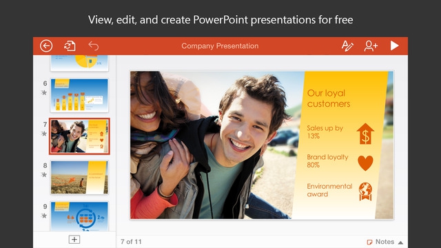 Microsoft PowerPoint (App พรีเซนเทชั่น งานนำเสนอ) : 