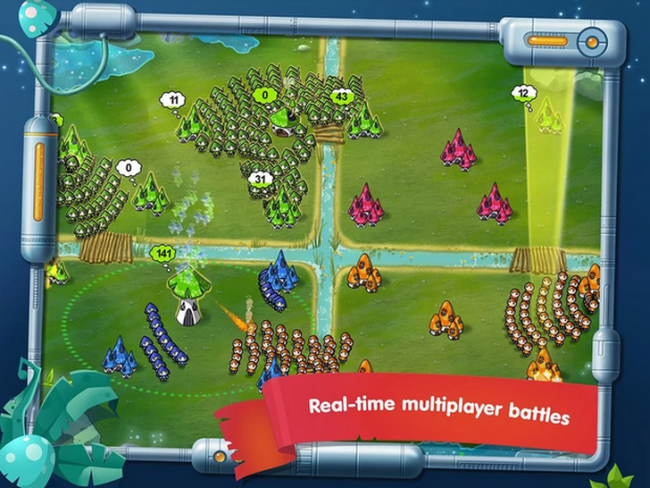 Mushroom Wars Space (App เกมส์เห็ดยึดป้อมปราการ) : 