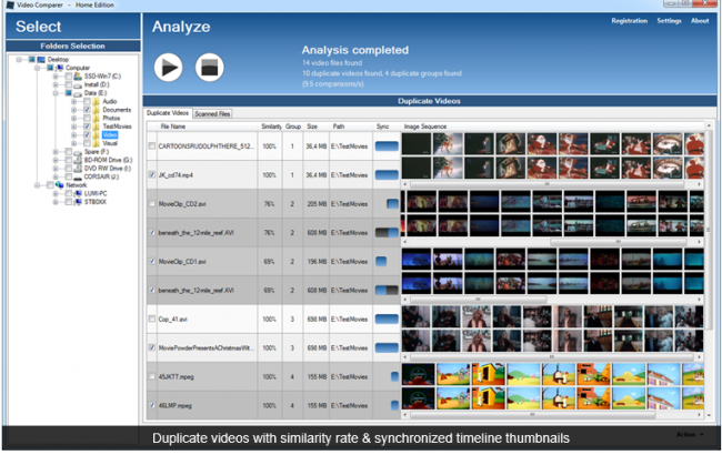 Video Comparer (โปรแกรม Video Comparer เปรียบเทียบวิดีโอ) : 