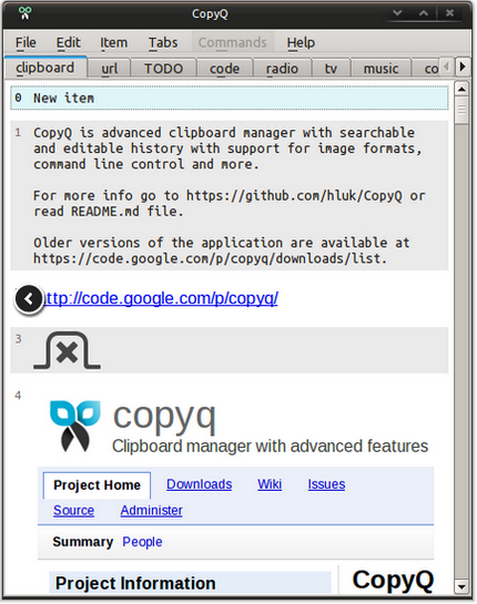 CopyQ (โปรแกรม CopyQ บริหารจัดการคลิปบอร์ด สุดล้ำ) : 