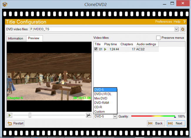 CloneDVD (โปรแกรม CloneDVD ก๊อปปี้ Copy ไฟล์หนังจาก DVD ลงคอมพิวเตอร์) : 