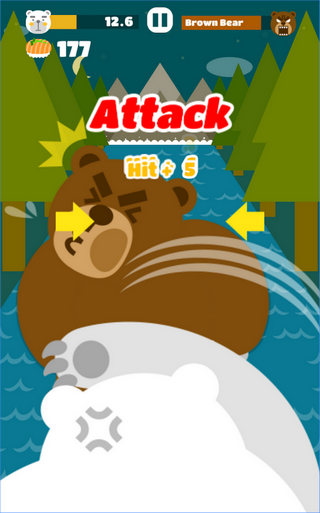 Big Bear (App เกมส์หมีขาวจับปลาแซลมอน) : 