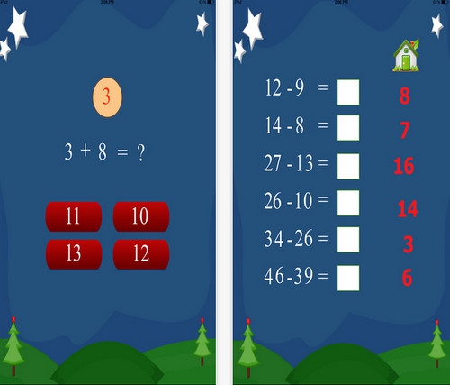 Basic Maths Practice (App เกมส์ฝึกคิดเลข) : 