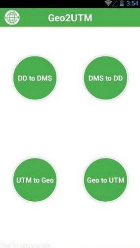 Geo2UTM (App แปลงหน่วย แปลงค่าพิกัดทางภูมิศาสตร์) : 
