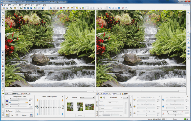 Advanced JPEG Compressor (โปรแกรมลดขนาดไฟล์รูปภาพ JPEG) : 