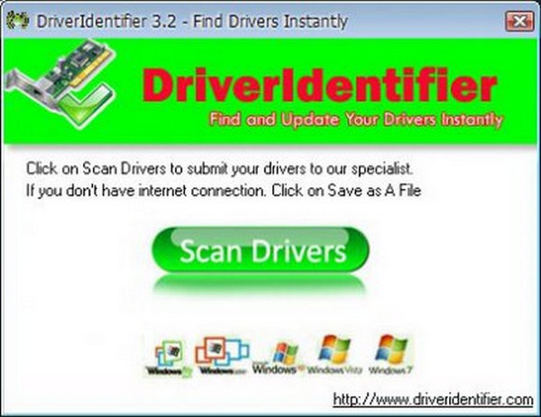 DriverIdentifier (โปรแกรม ตรวจสอบ อัพเดทไดรฟ์เวอร์ฮาร์ดแวร์คอมพิวเตอร์) : 