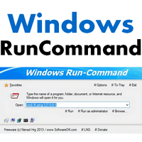 Run Command (โปรแกรมรันคำสั่ง ส่งคำสั่ง แบบพิมพ์เองบน Windows) : 