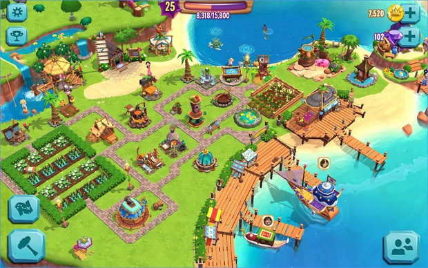 Paradise Bay (App เกมส์ทำฟาร์มบนเกาะร้างน่ารัก) : 