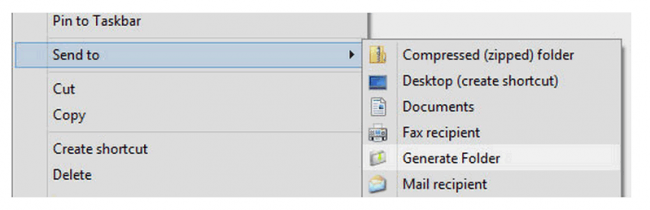 Generate Folder (ย้ายไฟล์ เข้าไปในโฟลเดอร์ที่สร้างใหม่ ที่ชื่อเหมือนไฟล์) : 