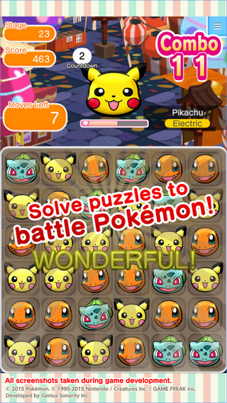 Pokémon Shuffle Mobile (App เกมส์เรียงแถวโปเกมอน) : 