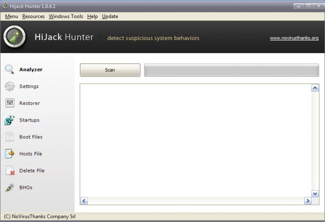 Hijack Hunter (โปรแกรม Hijack Hunter ตรวจจับ ล่าภัยคุกคามต่างๆ) : 