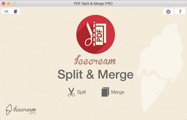Icecream PDF Split and Merge for Mac : 