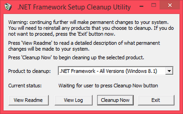 .NET Framework Cleanup Tool (โปรแกรมถอนการติดตั้ง ลบ .NET Framework) : 