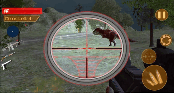 Dino Jungle Hunt (App เกมส์ Dino Jungle Hunt ล่าไดโนเสาร์) : 
