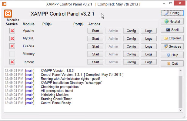 XAMPP (โปรแกรม XAMPP ติดตั้ง Web Server ด้วยตัวเอง) : 