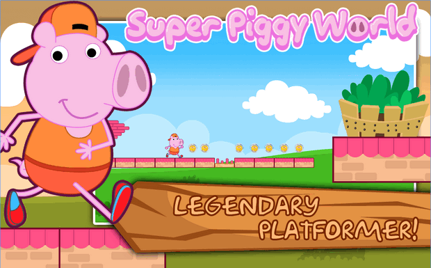 Super Pig World (App เกมส์ หมูน้อยผจญภัย) : 