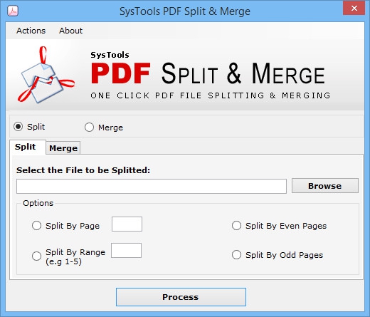 SysTools PDF Split and Merge : 