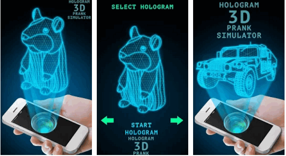 Hologram 3D Prank Simulator (App ทำภาพ สร้างภาพ Hologram จำลอง) : 