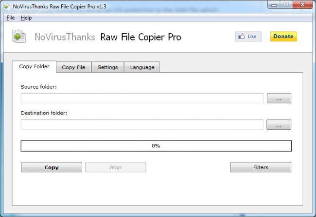 Raw File Copier Pro (โปรแกรมคัดลอกไฟล์ได้ทุกชนิด) : 