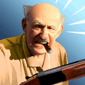 Angry Grandpa Crime Fighter (App เกมส์ คุณตาปืนโหด โหลดกระสุนรัว) : 