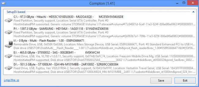 Compton (โปรแกรม Compton ดู Partition บอกรายละเอียด HDD) : 