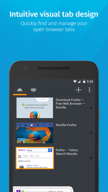 Firefox for Mobile (App เบราว์เซอร์ หมาไฟ บนมือถือ Android และ iOS) : 