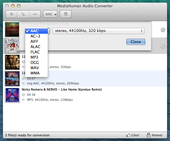 MediaHuman Audio Converter (โปรแกรม แปลงไฟล์เสียงขั้นเทพ) : 