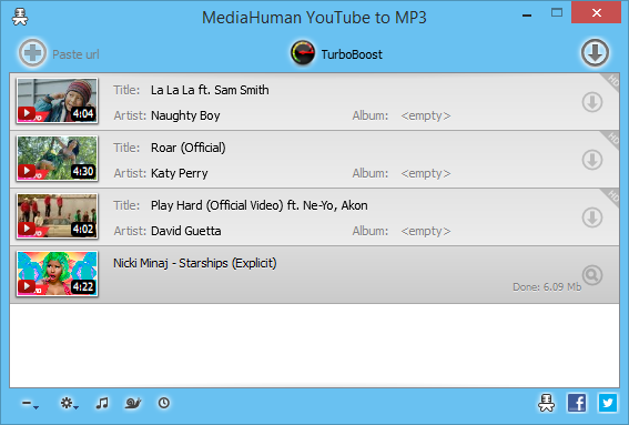 MediaHuman YouTube to MP3 Converter : 