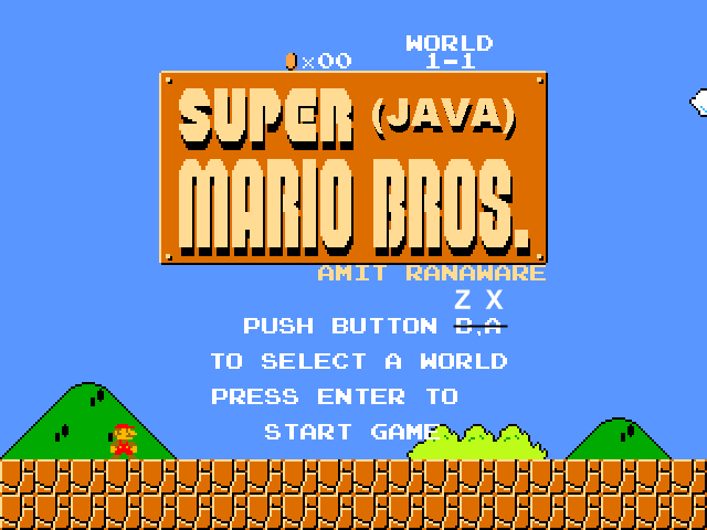 Super Mario Bros Java (เกมส์ ซุปเปอร์มาริโอ้ บน PC แบบ Retro ฟรี) : 