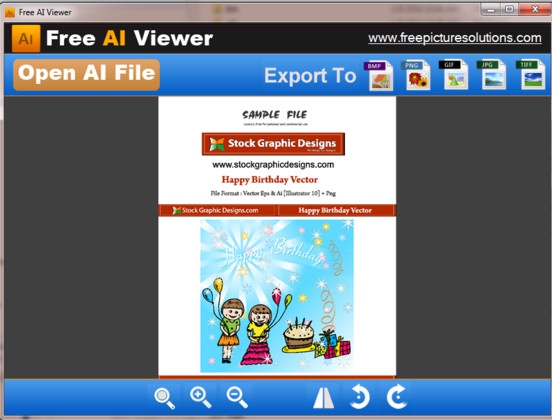 Free AI Viewer (โปรแกรมเปิดไฟล์ AI ดูไฟล์ AI จาก Illustrator ฟรี) : 