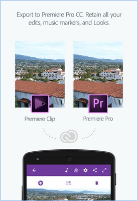 Adobe Premiere Clip (App ตัดต่อวิดีโอ บนมือถือ ระดับมืออาชีพ แต่ใช้ง่าย) : 