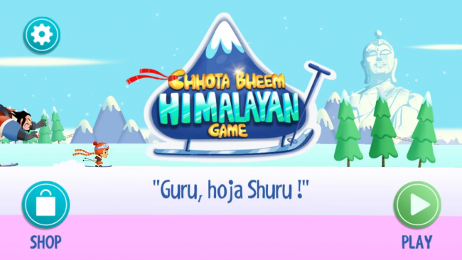Chhota Bheem Himalayan (App เกมส์สกีบนเขาหิมาลัย) : 