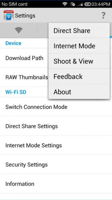 WiFi SD (App ต่อ WiFi โอนถ่ายข้อมูล Transcend Wi-Fi SD Card) : 