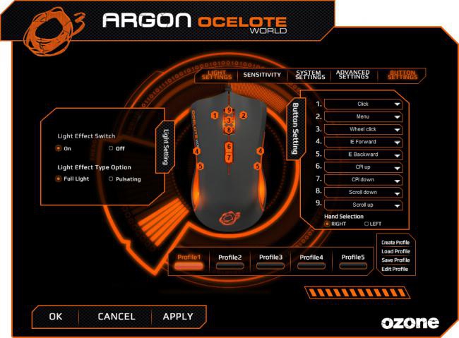 Argon Ocelote World Driver (ไดร์เวอร์เกมมิ่งเมาส์ เมาส์เกมส์ Ozone) : 