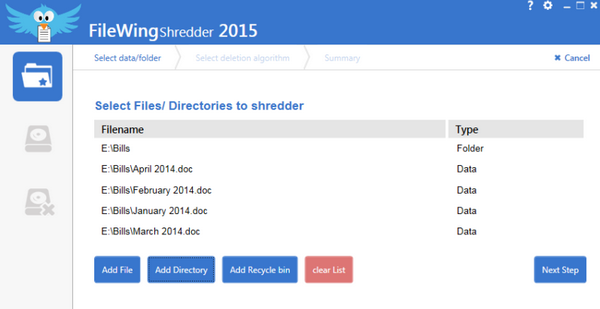 FileWing Shredder (โปรแกรม FileWing ลบไฟล์ถาวร กู้กลับไม่ได้อีกเลย) : 