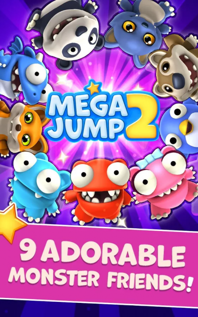 Mega Jump 2 (App เกมส์มอนสเตอร์กระโดดทะยานฟ้า) : 