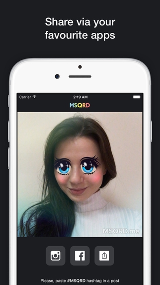 MSQRD (App วีดิโอเซลฟี่หรรษา เปลี่ยนหน้าแฟนตาซี) : 