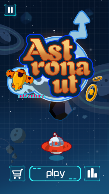 ASTRONAUT (App เกมส์จานบิน ASTRONAUT หลบหลีกสิ่งกีดขวาง) : 