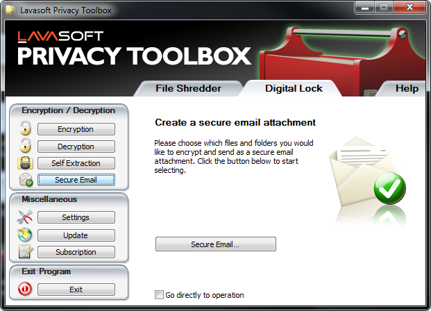 Lavasoft Privacy Toolbox (รักษาความปลอดภัยของข้อมูล ทั้งการทำลาย และ จัดเก็บ) : 