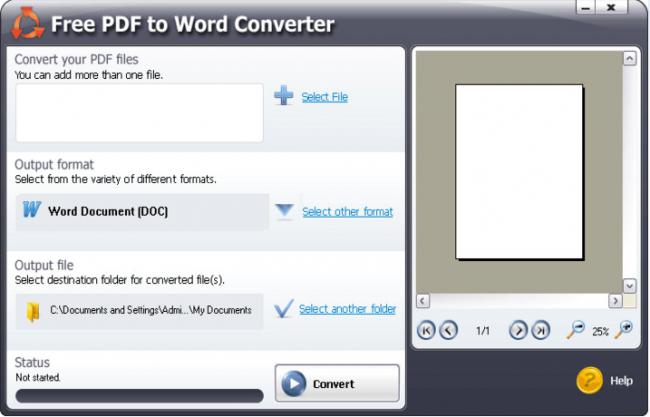 SmartSoft Free PDF to Word Converter (โปรแกรมแปลงไฟล์เอกสาร PDF เป็น Word) : 