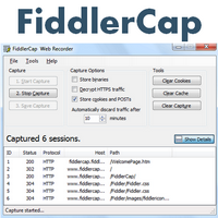 FiddlerCap Web Recorder (ตรวจจับ ดักจับข้อมูล Traffic ของเว็บเพจ) : 