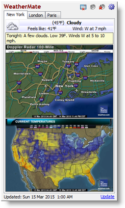 WeatherMate (โปรแกรม WeatherMate รายงานอากาศจากทั่วโลก ฟรี) : 