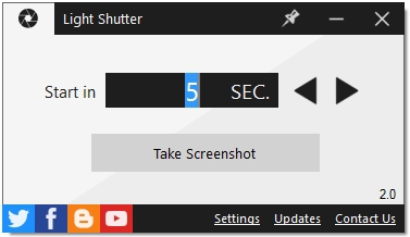 Light Shutter N (โปรแกรมจับภาพหน้าจอ ตั้งเวลาได้ ฟรี) : 